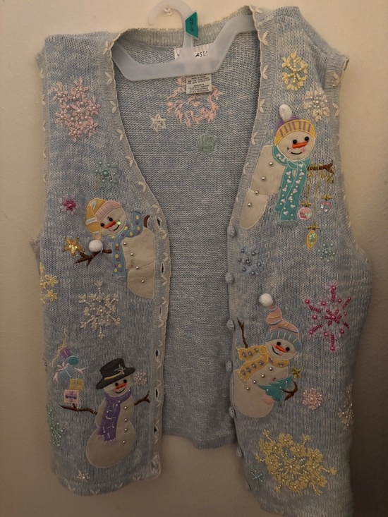 White Stag Snowman Sweater Vest - Picture 3 of 5